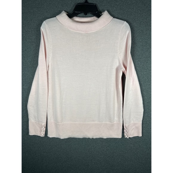Talbots Sweaters - Talbots Womens Pink Pure Merino Wool Sweater Size M minimalist Chic Old money